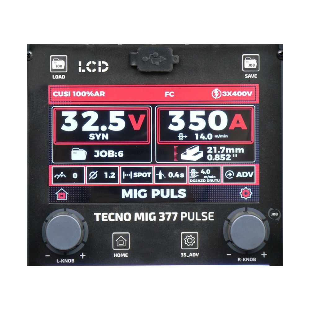 Tecno MIG 377PT PULSE LCD, 4x4 – Bild 3
